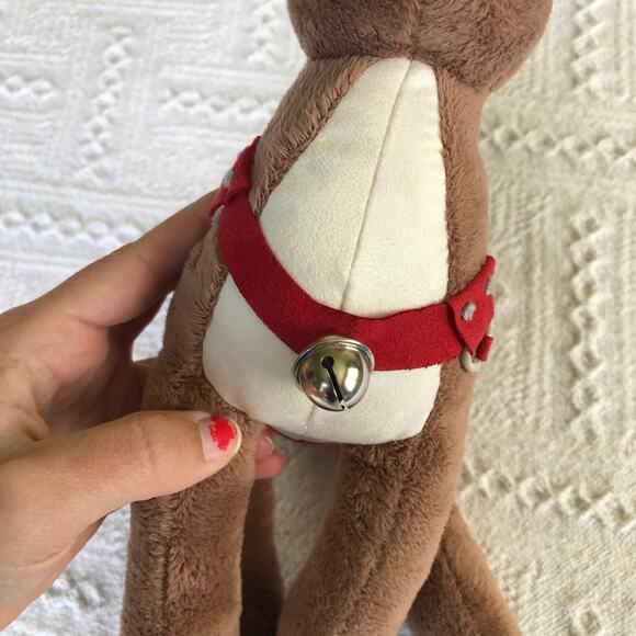 Hallmark Polar Express Reindeer Plush 13.5" Bell Harness Christmas Décor - Picture 5 of 13